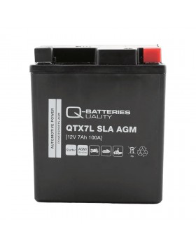 QTX7L (YTX7L-BS) Μπαταρία Μοτοσυκλέτας Q-BATTERIES SLA 12V 7Ah 100A