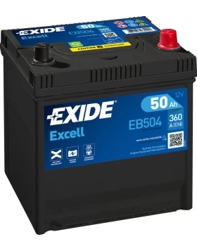 Μπαταρία Αυτοκινήτου 50Ah 360A EXIDE EXCELL EB504