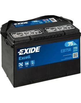 Μπαταρία Αυτοκινήτου 75Ah 770A EXIDE EXCELL EB758