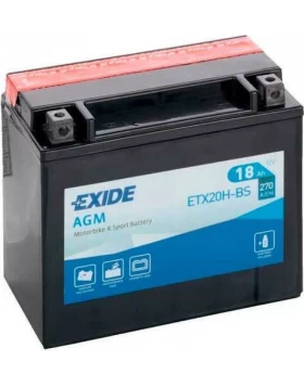 ETX20H-BS(YTX20H-BS) Μπαταρία Μοτοσυκλέτας EXIDE AGM 18Ah 310A