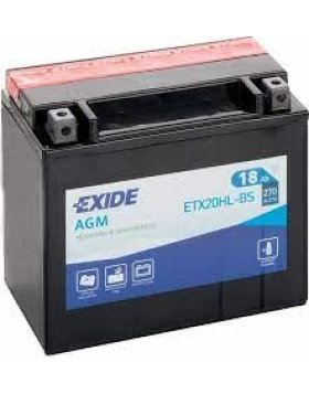 ETX20HL-BS(YTX20HL-BS) Μπαταρία Μοτοσυκλέτας EXIDE AGM 18Ah 270A