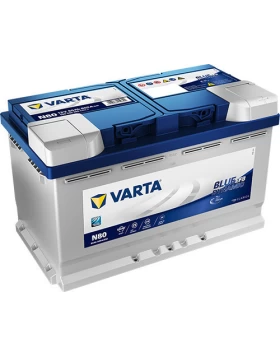 Μπαταρία αυτοκινήτου N80 VARTA 80Ah 800A Blue Dynamic EFB Start & Stop 