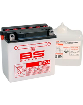 BB7-A (YB7-A) Μπαταρία Μοτοσυκλέτας BS 12V 8.4Ah