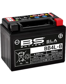 BB4L-B (YB4L-B) SLA Μπαταρία Μοτοσυκλέτας BS 12V 4.2Ah