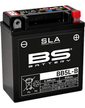 BB5L-B (YB5L-B) SLA Μπαταρία Μοτοσυκλέτας BS 12V 5.3Ah