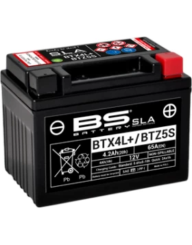 BTX4L+/BTZ5S (YTX4L+/YTZ5S) SLA Μπαταρία Μοτοσυκλέτας BS 12V 4.2Ah