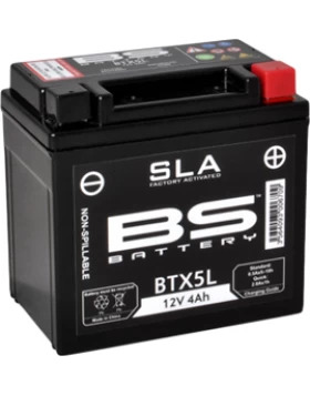 BTX5L (YTX5L-BS) SLA Μπαταρία Μοτοσυκλέτας BS 12V 4.2Ah 90A