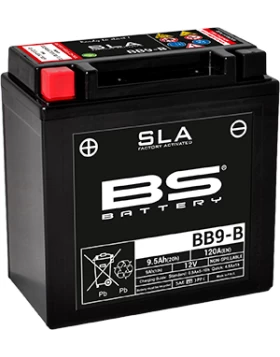 BB9-B (YB9-B) SLA Μπαταρία Μοτοσυκλέτας BS 12V 9.5Ah