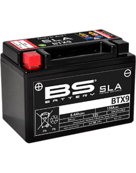 BTX9 (YTX9) SLA Μπαταρία Μοτοσυκλέτας BS 12V 8.4Ah