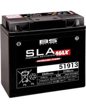 51913 SLA MAX Μπαταρία Μοτοσυκλέτας BS 12V 21Ah