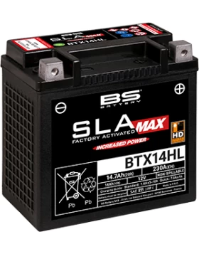 BTX14HL (YTX14HL, YTX14L-BS) SLA Max Μπαταρία Μοτοσυκλέτας BS 12V 14.7Ah