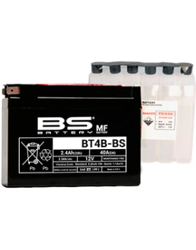 BT4B-BS (YT4B-BS) Μπαταρία Μοτοσυκλέτας BS 12V 2.4Ah