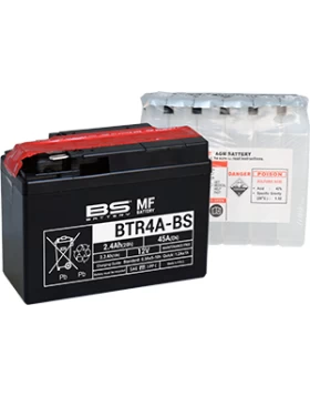 BTR4A-BS (YTR4A-BS) Μπαταρία Μοτοσυκλέτας BS 12V 2.4Ah