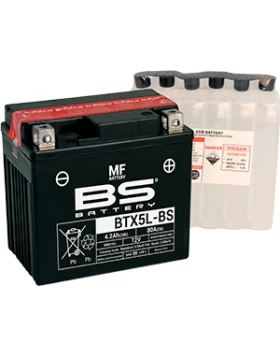 BTX5L-BS (YTX5L-BS) Μπαταρία Μοτοσυκλέτας BS 12V 4.2Ah