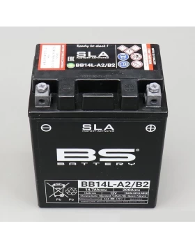 BB14L-A2/B2 (YB14L-A2/B2) SLA Μπαταρία Μοτοσυκλέτας BS 12V 14.7Ah