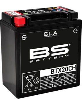 BTX20CH (YTX20CH) SLA Μπαταρία Μοτοσυκλέτας BS 12V 18.9Ah