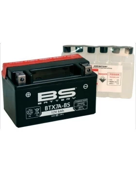 BTX7A-BS (YTX7A-BS) Μπαταρία Μοτοσυκλέτας BS 12V 6.3Ah