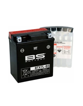 BTX7L-BS (YTX7L-BS) Μπαταρία Μοτοσυκλέτας BS 12V 6.3Ah