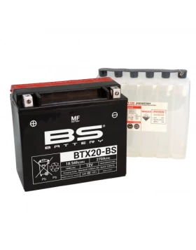 BTX20-BS (YTX20-BS) Μπαταρία Μοτοσυκλέτας BS 12V 18.9Ah