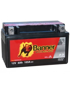 YTX7A-BS Μπαταρία Μοτοσυκλέτας BANNER Bike Bull AGM 12V 6Ah 105A