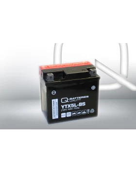 YTX5L-BS Μπαταρία Μοτοσυκλέτας Q-BATTERIES AGM 12V 4Ah 70A