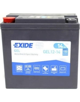 GEL12-14 (YTX14-BS, ETX14-BS, YTX14H-BS) Μπαταρία Μοτοσυκλέτας EXIDE GEL 14Ah 150A