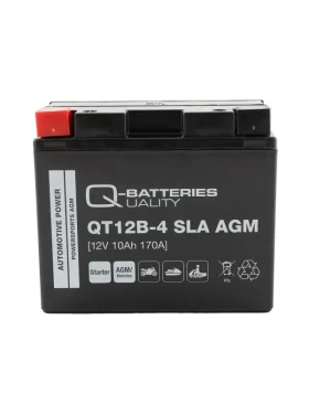 QT12B-4 (YT12B-BS) Μπαταρία Μοτοσυκλέτας Q-BATTERIES SLA 12V 10Ah 170A