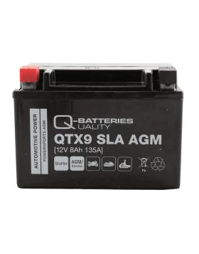 QTX9 SLA (YTX9-BS) Μπαταρία Μοτοσυκλέτας Q-BATTERIES SLA 12V 8Ah 135A