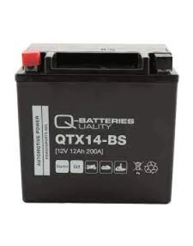 QTX14-BS (YTX14-BS) Μπαταρία Μοτοσυκλέτας Q-BATTERIES GEL 12V 12Ah 200A