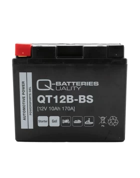 QT12B-BS (YT12B-BS) Μπαταρία Μοτοσυκλέτας Q-BATTERIES GEL 12V 10Ah 170A