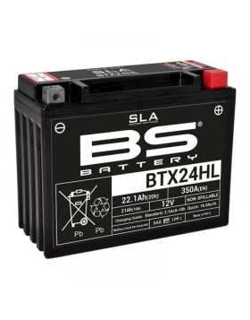 BTX24HL-BS(YTX24HL) Μπαταρία Μοτοσυκλέτας BS 12V 22.1Ah 350A