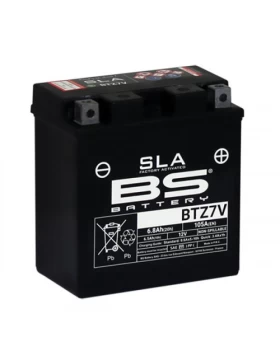 BTZ7V SLA (YTZ7V)Μπαταρία Μοτοσυκλέτας BS 12V 6.8Ah 105A