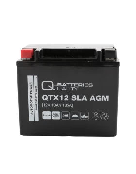 QTX12A (YT12A-BS) Μπαταρία Μοτοσυκλέτας Q-BATTERIES SLA  AGM 12V 10Ah 175A