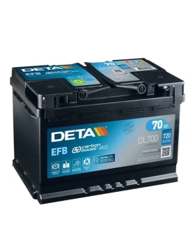 Μπαταρία Αυτοκινήτου 12V 70Ah 720A DETA DL700 Start-stop EFB