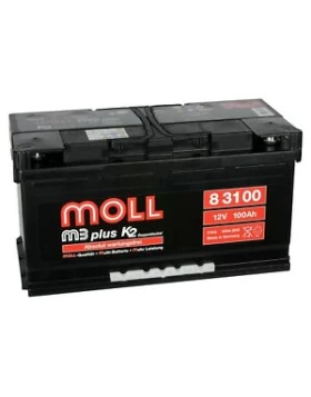 Μπαταρία αυτοκινήτου MOLL 100Ah 850A M3 Plus K2 Δεξιά+