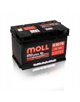 Μπαταρία αυτοκινήτου MOLL 75Ah 680A M3 Plus K2 Δεξιά+