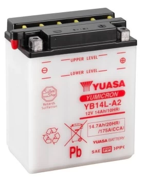 YB14L-A2 (SYB14L-A2) Μπαταρία Μοτοσυκλέτας YUASA TAIWAN (Χωρίς υγρά)