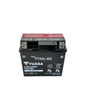 YTX5L-BS Μπαταρία Μοτοσυκλέτας YUASA ROC 4.2Ah