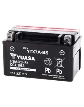 YTX7A-BS ΤΑΙΒ. Μπαταρία Μοτοσυκλέτας YUASA 6.3Ah