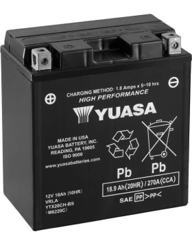 YTX20CH-BS Μπαταρία Μοτοσυκλέτας YUASA USA 18.9Ah 270A