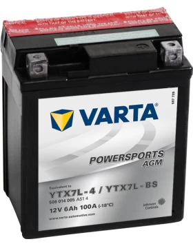 YTX7L-4/YTX7L-BS Μπαταρία Μοτοσυκλέτας VARTA Powersports AGM