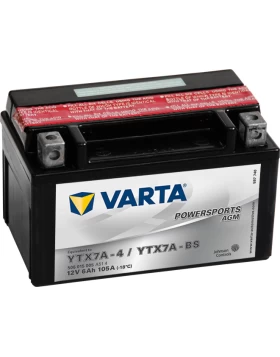 YTX7A-4/YTX7A-BS Μπαταρία Μοτοσυκλέτας VARTA Powersports AGM