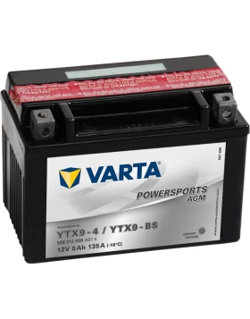 YTX9-4/YTX9-BS Μπαταρία Μοτοσυκλέτας VARTA Powersports AGM 8Ah 135A