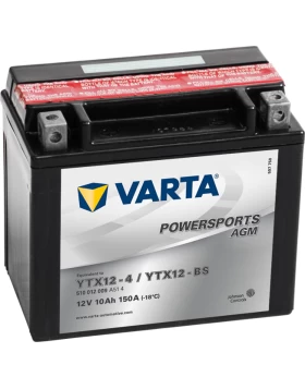 YTX12-4/YTX12-BS Μπαταρία Μοτοσυκλέτας VARTA Powersports AGM 10Ah