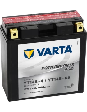 YT14B-4/YT14B-BS Μπαταρία Μοτοσυκλέτας VARTA Powersports AGM