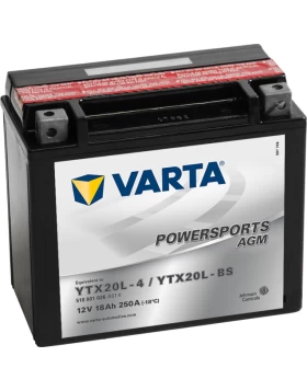 YTX20L-4/YTX20L-BS Μπαταρία Μοτοσυκλέτας VARTA Powersports AGM