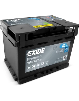 Μπαταρία Αυτοκινήτου 61Ah 600A EXIDE PREMIUM EA612