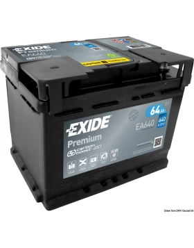 Μπαταρία Αυτοκινήτου 64Ah 640A EXIDE PREMIUM EA640