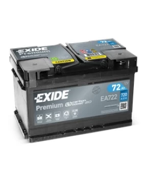 Μπαταρία Αυτοκινήτου 72Ah 720A EXIDE PREMIUM EA722