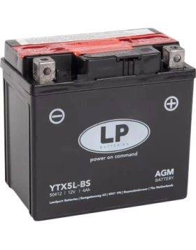 YTX5L-BS Μπαταρία Μοτοσυκλέτας LP AGM 4Ah